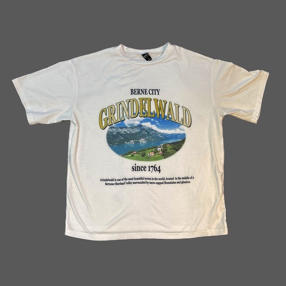 Berne City Grindelwald Switzerland Graphic Tee Size Small - Picture 1 of 3